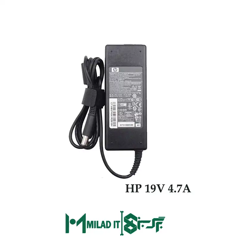 آداپتور لپ تاپ اچ پی HP ۱۹V ۴.۷A _۷.۴۵.۰ آداپتور لپ تاپ اچ پی HP ۱۹V ۴.۷A _۷.۴۵.۰