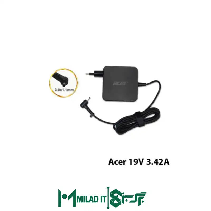 آداپتور لپ تاپ ایسر-مربعی Acer ۱۹V ۳.۴۲A _۳.۰۱.۱ آداپتور لپ تاپ ایسر-مربعی Acer ۱۹V ۳.۴۲A _۳.۰۱.۱