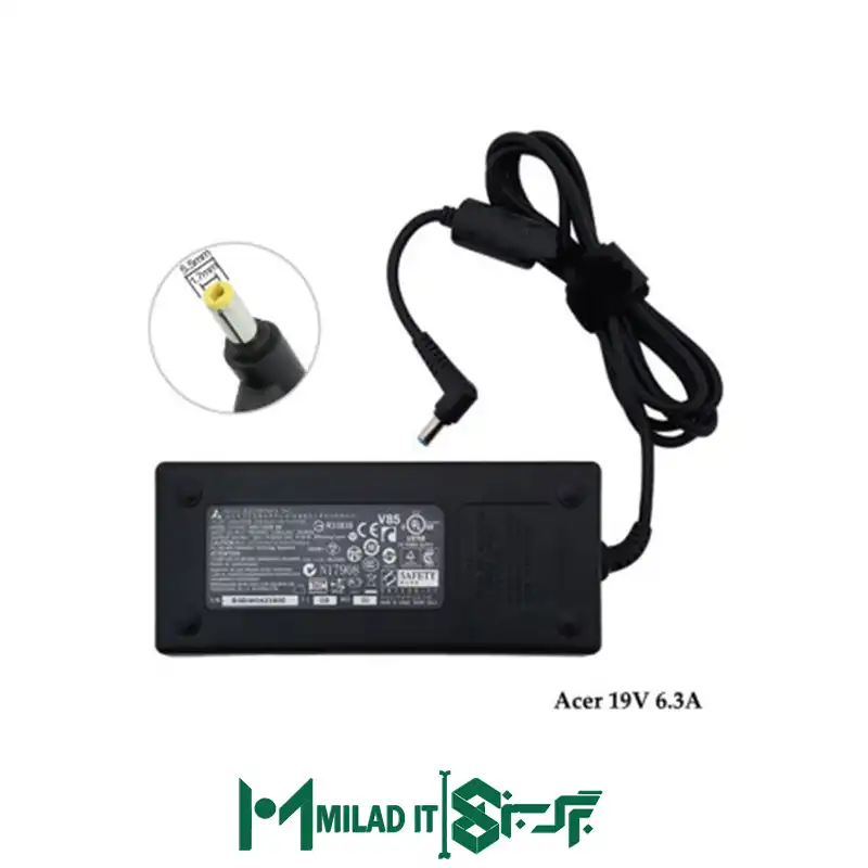 آداپتور لپ تاپ ایسر Acer ۱۹V ۶.۳A _۵.۵۱.۷ آداپتور لپ تاپ ایسر Acer ۱۹V ۶.۳A _۵.۵۱.۷