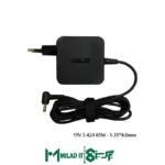 آداپتور لپ تاپ ایسوس Asus 19V 3.42A _4.01.35 زنبوکی سر فیش بزرگ مربعی