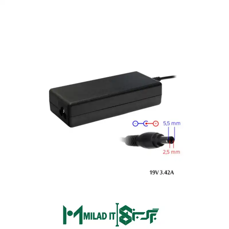 آداپتور لپ تاپ توشیبا Toshiba ۱۹V ۳.۴۲A _۵.۵۲.۵ آداپتور لپ تاپ توشیبا Toshiba ۱۹V ۳.۴۲A _۵.۵۲.۵