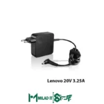 آداپتور لپ تاپ لنوو Lenovo 20V 3.25A _4.01.7 مربعی- گارانتی بیمه ایران