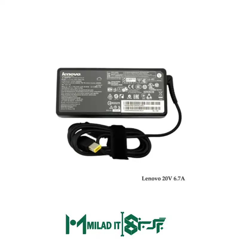 آداپتور لپ تاپ لنوو Lenovo ۲۰V ۶.۷A _USB آداپتور لپ تاپ لنوو Lenovo ۲۰V ۶.۷A _USB