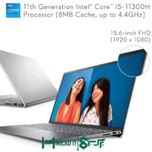 لپ تاپ دل | DELL INSPIRON ۵۵۱۰ / i۵ (۱۱۳۲۰H) / ۱۶GB DDR۴ / ۲۵۶GBI / NTEL IRISXE