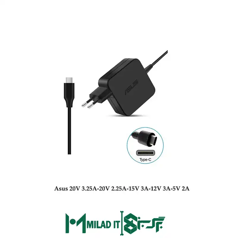 آداپتور تبلت ,موبایل ,لپ تاپ ایسوس Asus 20V 3.25A 20V 2.25A 15V 3A 12V 3A 5V 2A