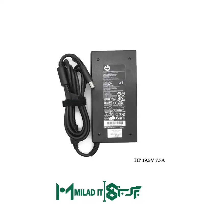 آداپتور لپ تاپ اچ پی 5.07.4_ HP 19.5V 7.7A
