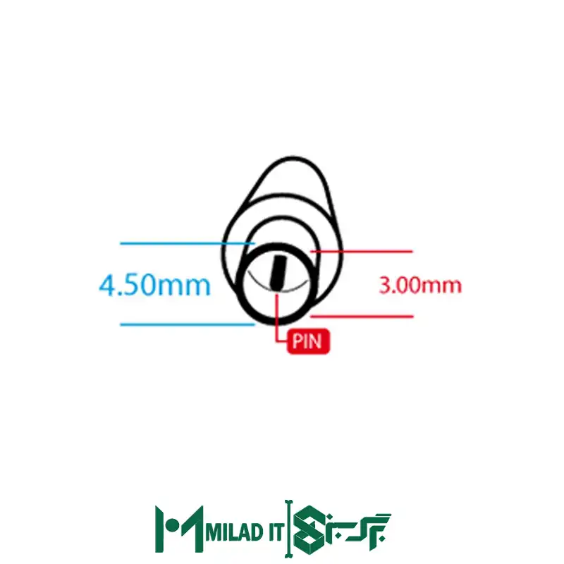 آداپتور لپ تاپ اچ پی HP 19.5V 3.33A _4.53.0 سرفیش آبی- گارانتی بیمه ایران