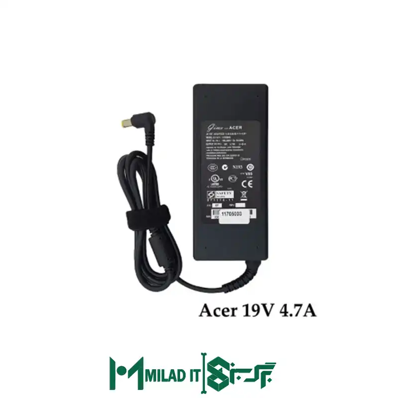 آداپتور لپ تاپ ایسر Acer 19V 4.7A _5.51.7 گارانتی بیمه ایران