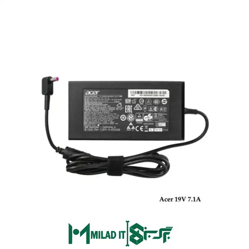 آداپتور لپ تاپ ایسر Acer 19V 7.1A Slim _5.51.7 گارانتی بیمه ایران