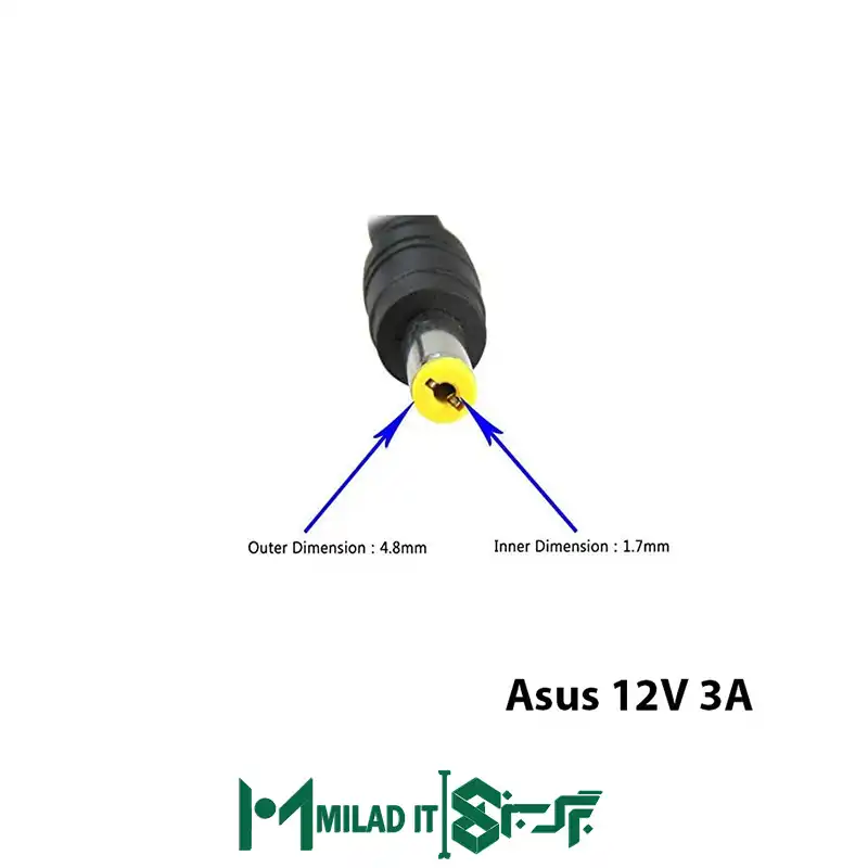 آداپتور لپ تاپ ایسوس Asus 12V 3A _4.81.7