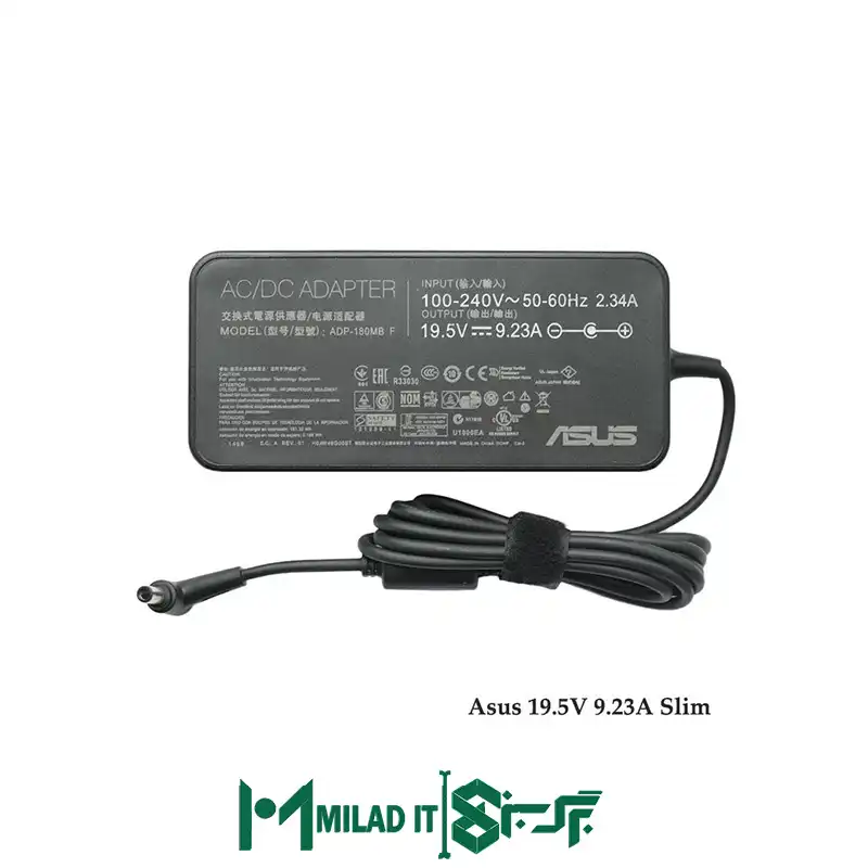 آداپتور لپ تاپ ایسوس Asus 19.5V 9.23A Slim _2.55.5