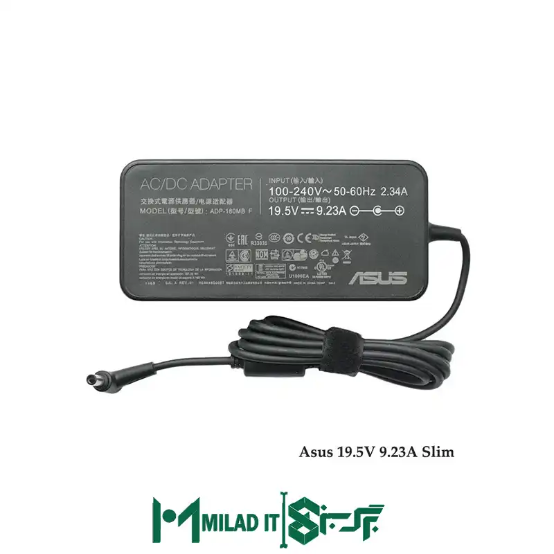 آداپتور لپ تاپ ایسوس Asus 19.5V 9.23A Slim _4.53.0