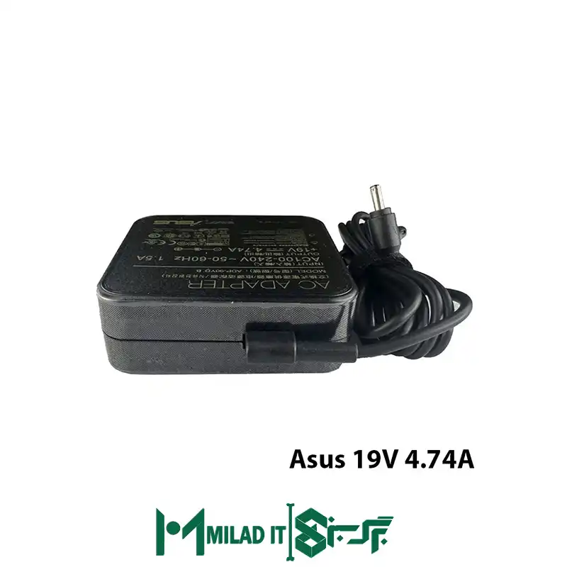 آداپتور لپ تاپ ایسوس Asus 19V 4.74A _5.52.5 مربعی- گارانتی بیمه ایران