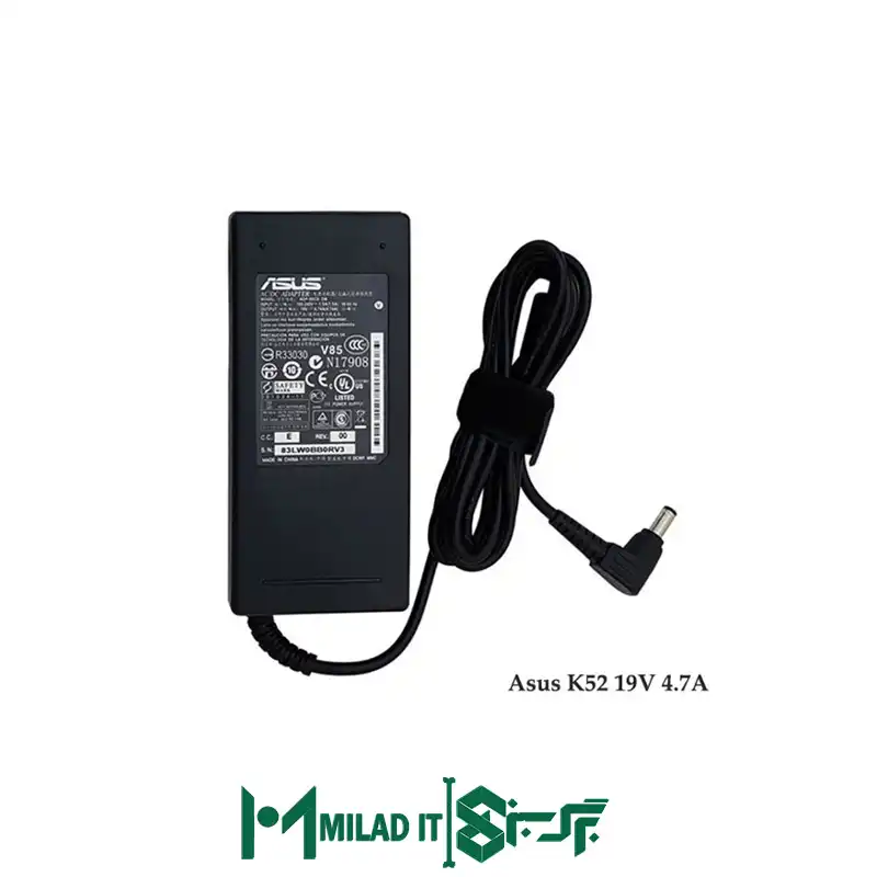 آداپتور لپ تاپ ایسوس Asus K52 _19V 4.7A