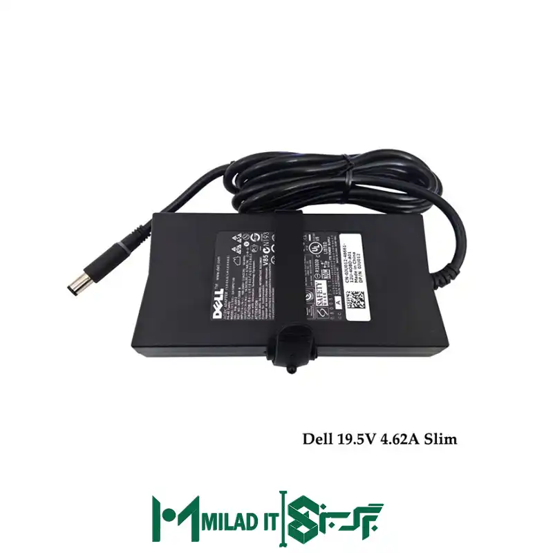 آداپتور لپ تاپ دل Dell 19.5V 4.62A Slim _7.45.0