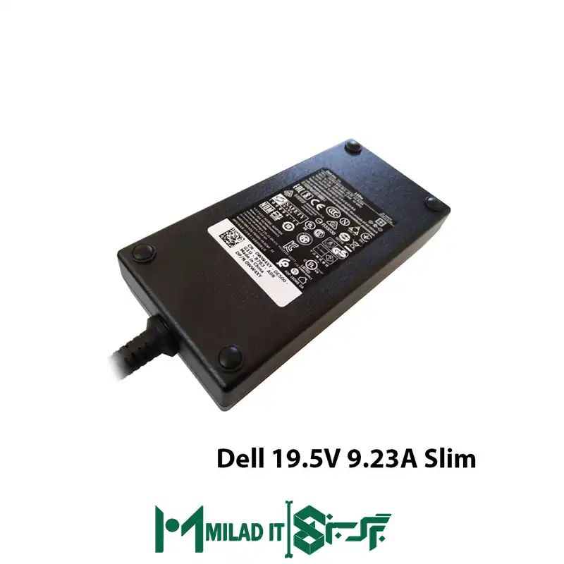 آداپتور لپ تاپ دل Dell 19.5V 9.23A Slim _7.45.0 گارانتی بیمه ایران