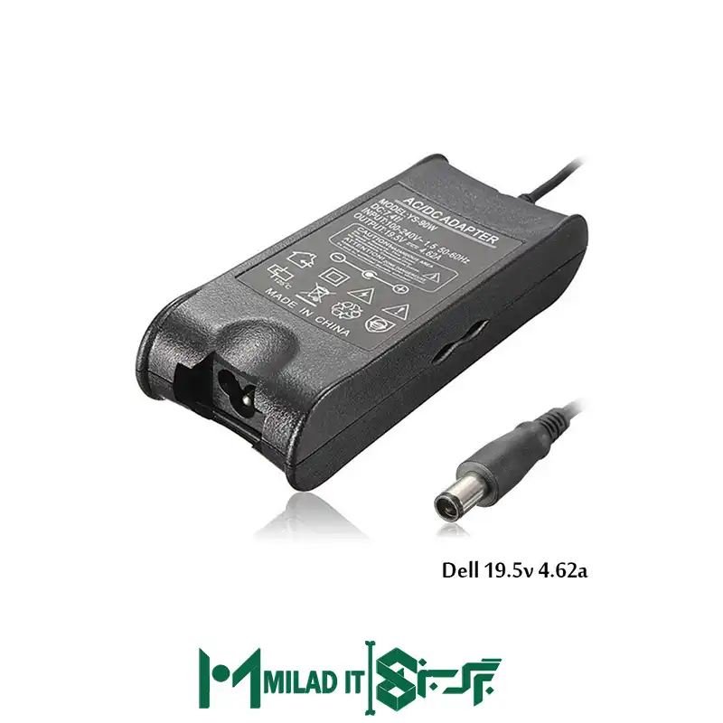 آداپتور لپ تاپ دل Dell 19.5v 4.62A Fat _7.45.0