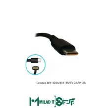 آداپتور لپ تاپ لنوو Lenovo 20V 3.25A 15V 3A 9V 2A 5V 2A مستطیلی