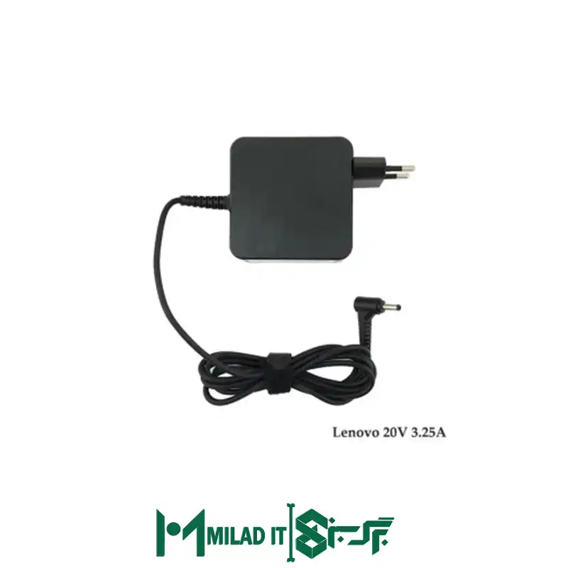 آداپتور لپ تاپ لنوو Lenovo 20V 3.25A _4.01.7 سرریز مربعی