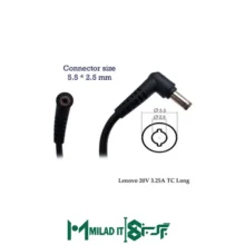 آداپتور لپ تاپ لنوو Lenovo 20V 3.25A _Long 5.52.5