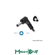 آداپتور لپ تاپ لنوو Lenovo 20V 4.5A TC Long _5.52.5