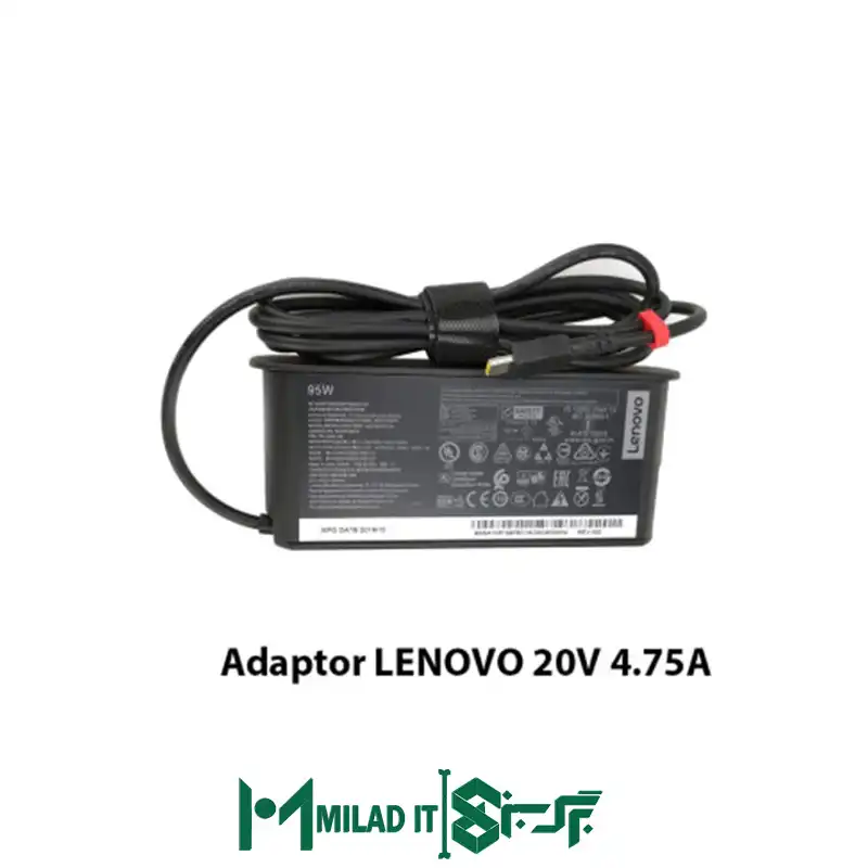 آداپتور لپ تاپ لنوو Lenovo 20V 4.75A _Type C گارانتی بیمه ایران