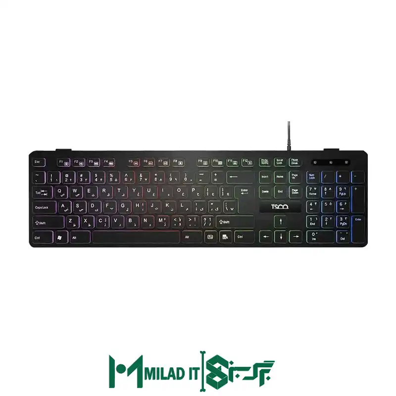 کیبورد با سیم تسکو مدل TSCO TK 8049