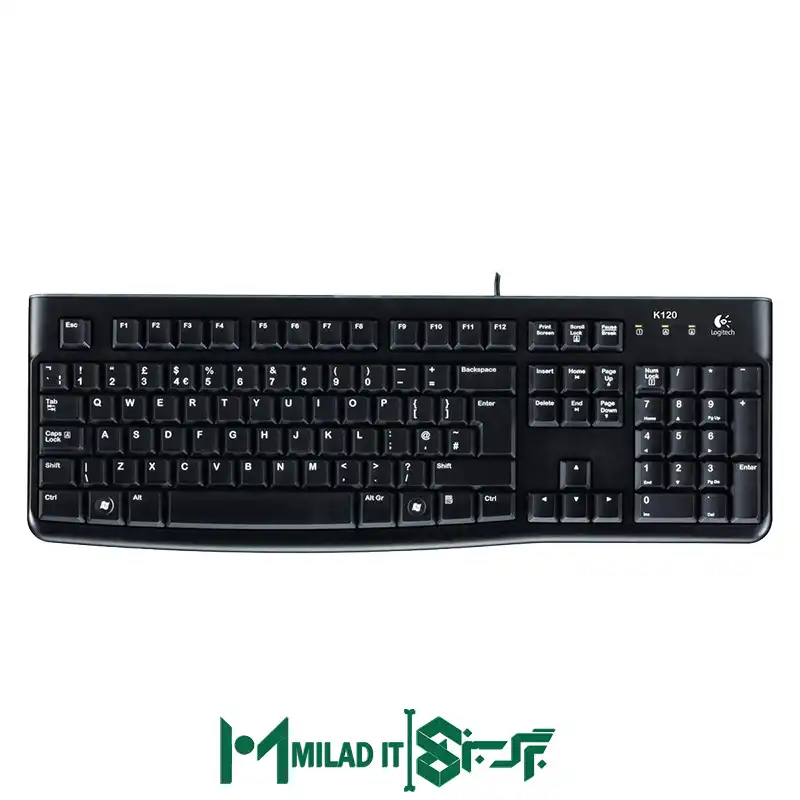 کیبورد با سیم لاجیتک مدل Logitech K120